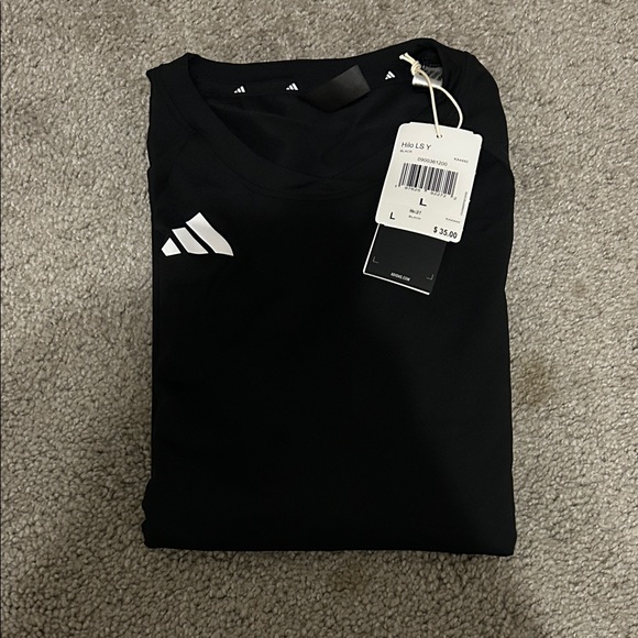 Adidas Black and White Long Sleeve Top - Picture 2 of 2